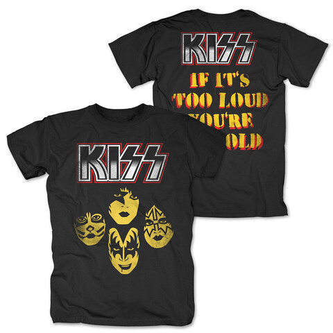 Too Loud Too Old von Kiss - T-Shirt jetzt im Bravado Store