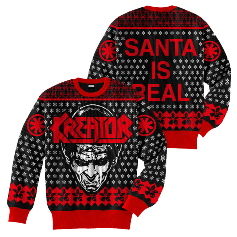 Santa Is Real von Kreator - Holiday Sweater jetzt im Bravado Store