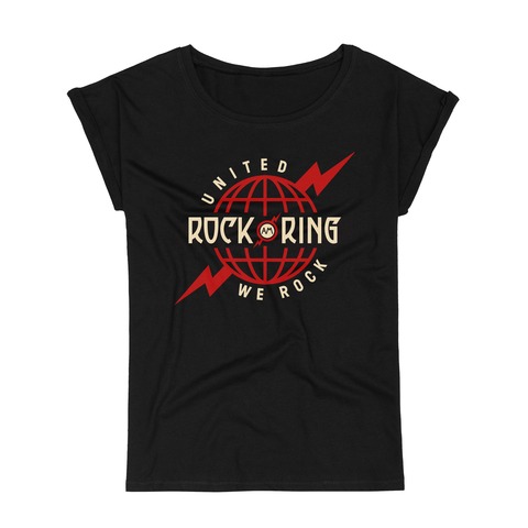 Rock the Globe von Rock am Ring Classics - Girlie Shirt mit Roll Up jetzt im Bravado Store