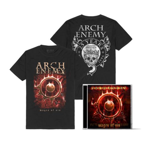 Wages Of Sin Bundle von Arch Enemy - 1CD + T-Shirt jetzt im Bravado Store