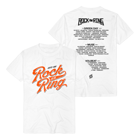 Swoosh Script von Rock am Ring Festival - T-Shirt jetzt im Bravado Store
