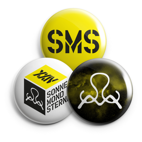 SMS.XXIV von SonneMondSterne Festival - Button 3-er Set jetzt im Bravado Store