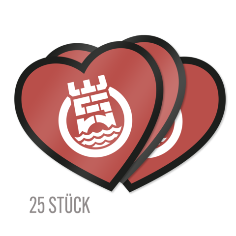 Herz Sticker-Paket von Eintracht Spandau - Aufkleber jetzt im Bravado Store