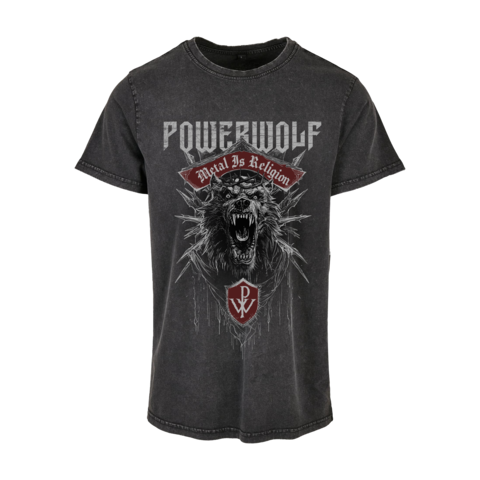 Chaos Crest Washed von Powerwolf - T-Shirt jetzt im Bravado Store