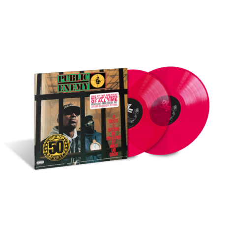 It Takes A Nation of Millions To Hold Us Back 35th Anniversary Edition von Public Enemy - Exclusive Translucent Red Vinyl 2LP jetzt im Bravado Store