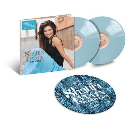Greatest Hits von Shania Twain - Exclusive Opaque Baby Blue  2LP + Slipmat jetzt im Bravado Store