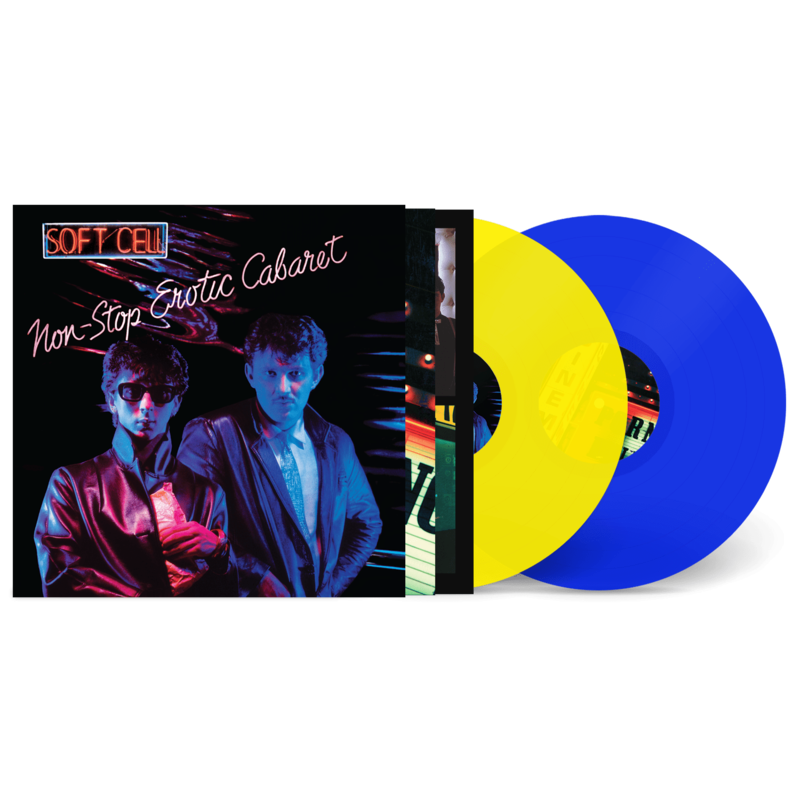 Non-Stop Erotic Cabaret von Soft Cell - Exclusive Yellow/Blue 2LP jetzt im Bravado Store
