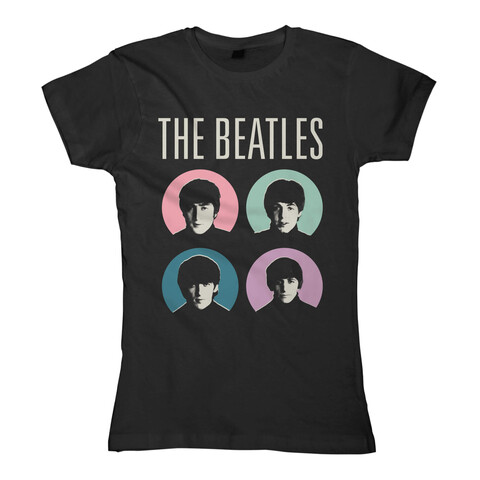 Circle Faces von The Beatles - Girlie Shirt jetzt im Bravado Store