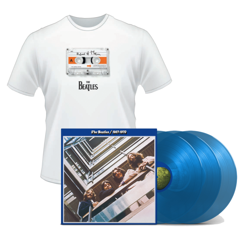 The Beatles 1967 – 1970 (2023 Edition) von The Beatles - 3LP Limited Colour + Cassette T-Shirt Bundle jetzt im Bravado Store