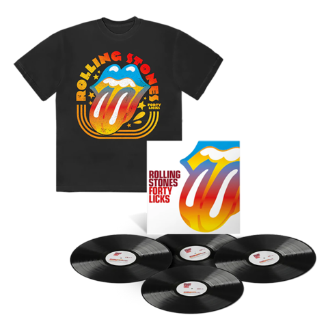 Forty Licks von The Rolling Stones - Limited 4LP + Gradient T-Shirt jetzt im Bravado Store