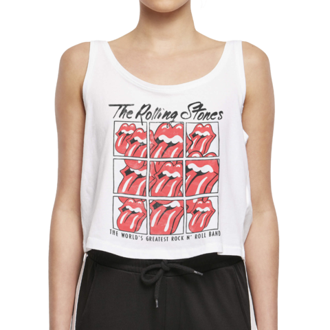 Scattered Multi Tongue von The Rolling Stones - Girlie Top jetzt im Bravado Store