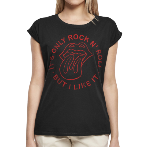 Vintage Rock N Roll Tongue von The Rolling Stones - Girlie Shirt jetzt im Bravado Store