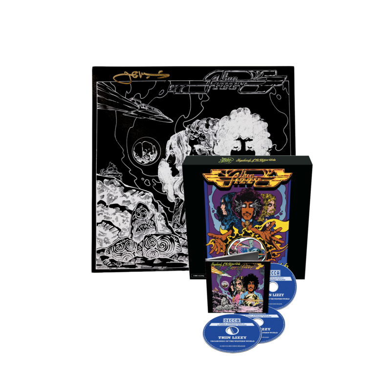 Vagabonds of the Western World (Deluxe Re-issue) von Thin Lizzy - 3CD + Blu-Ray + Signed Art Card jetzt im Bravado Store