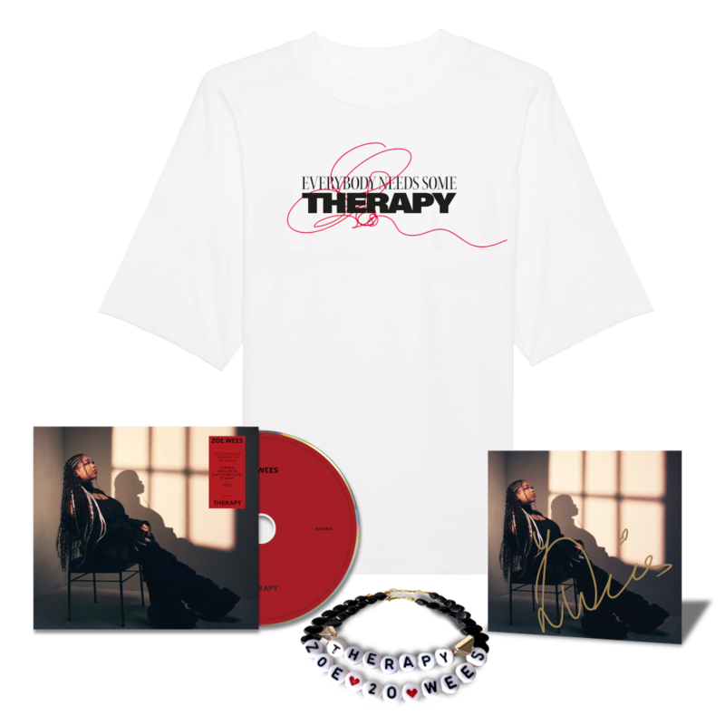 Therapy von Zoe Wees - CD + Signed Card + T-Shirt + Bracelets jetzt im Bravado Store