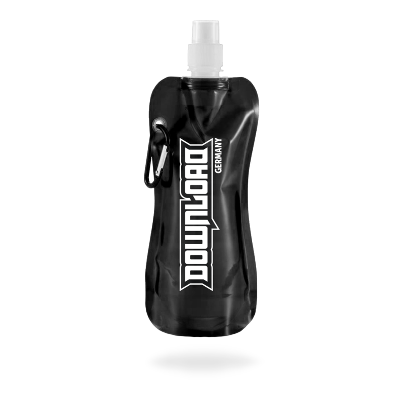 Logo - Download Festival - faltbare Trinkflasche mit Karabiner - Bravado
