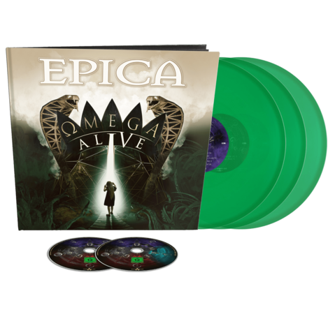 Omega Alive (Ltd Earbook 3LP Green + DVD / BluRay) von Epica - Earbook jetzt im Bravado Store