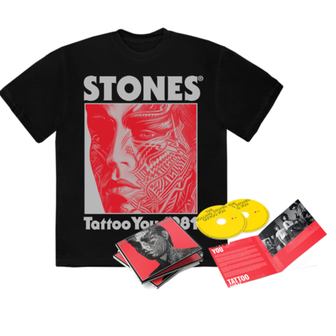 Tattoo You (40th Anniversary Remastered Deluxe CD) + Black Shirt von The Rolling Stones - CD-Bundle jetzt im Bravado Store