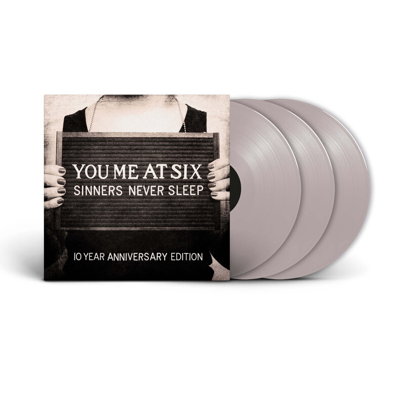 Sinners Never Sleep (10th Anniversary) von You Me At Six - Ltd. Colored 3LP jetzt im Bravado Store