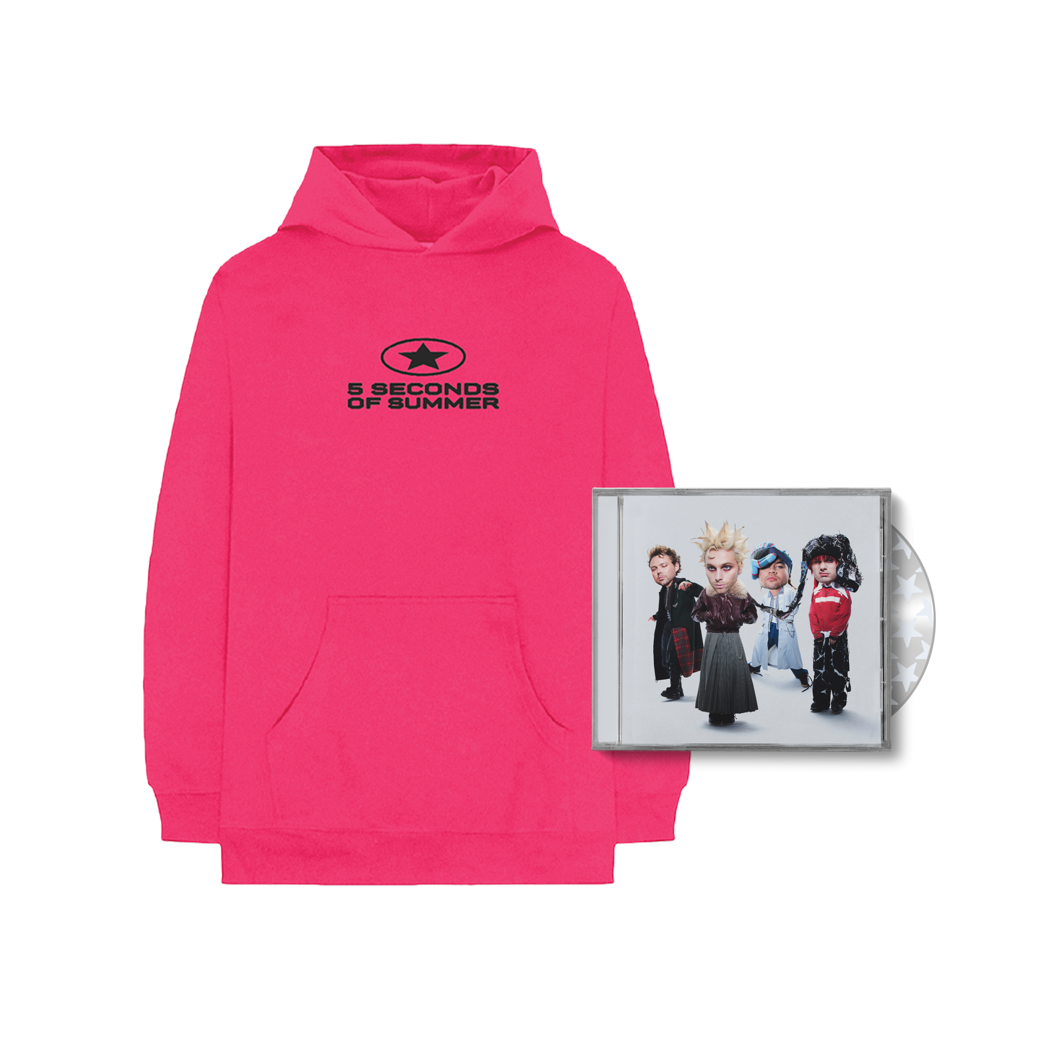 5 Seconds of Summer EVERYONE'S A STAR! CD + Hoodie Bundle 423668