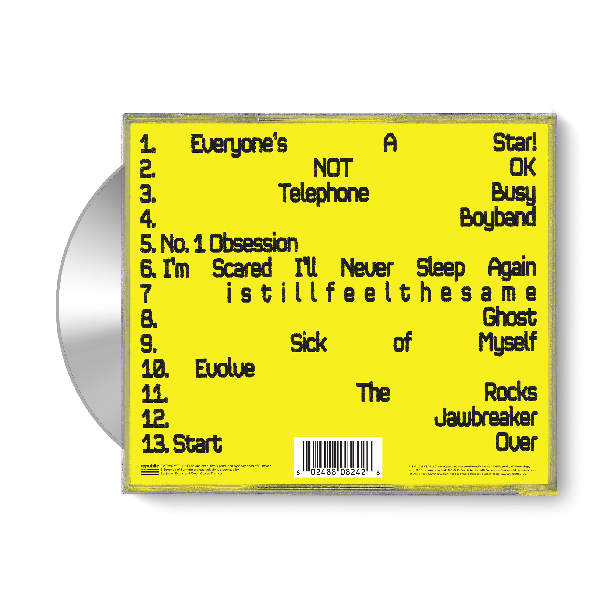 5 Seconds of Summer EVERYONE'S A STAR! (Luke Deluxe) Store Exclusive CD 424002