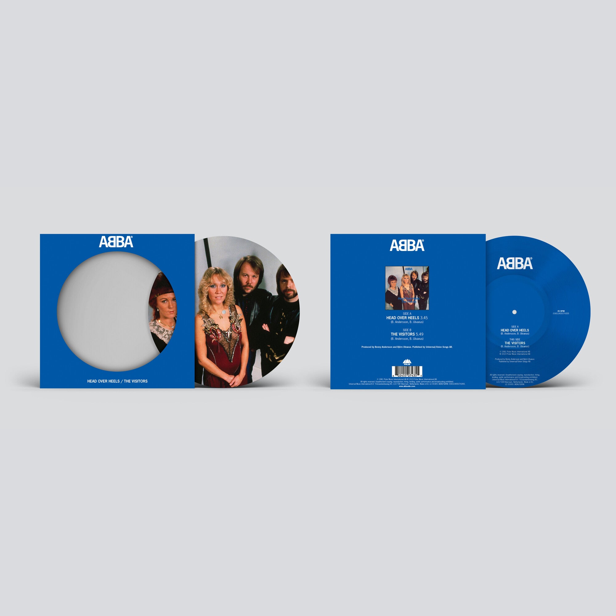 ABBA Head Over Heels Limited Picture Disc 7" 332317