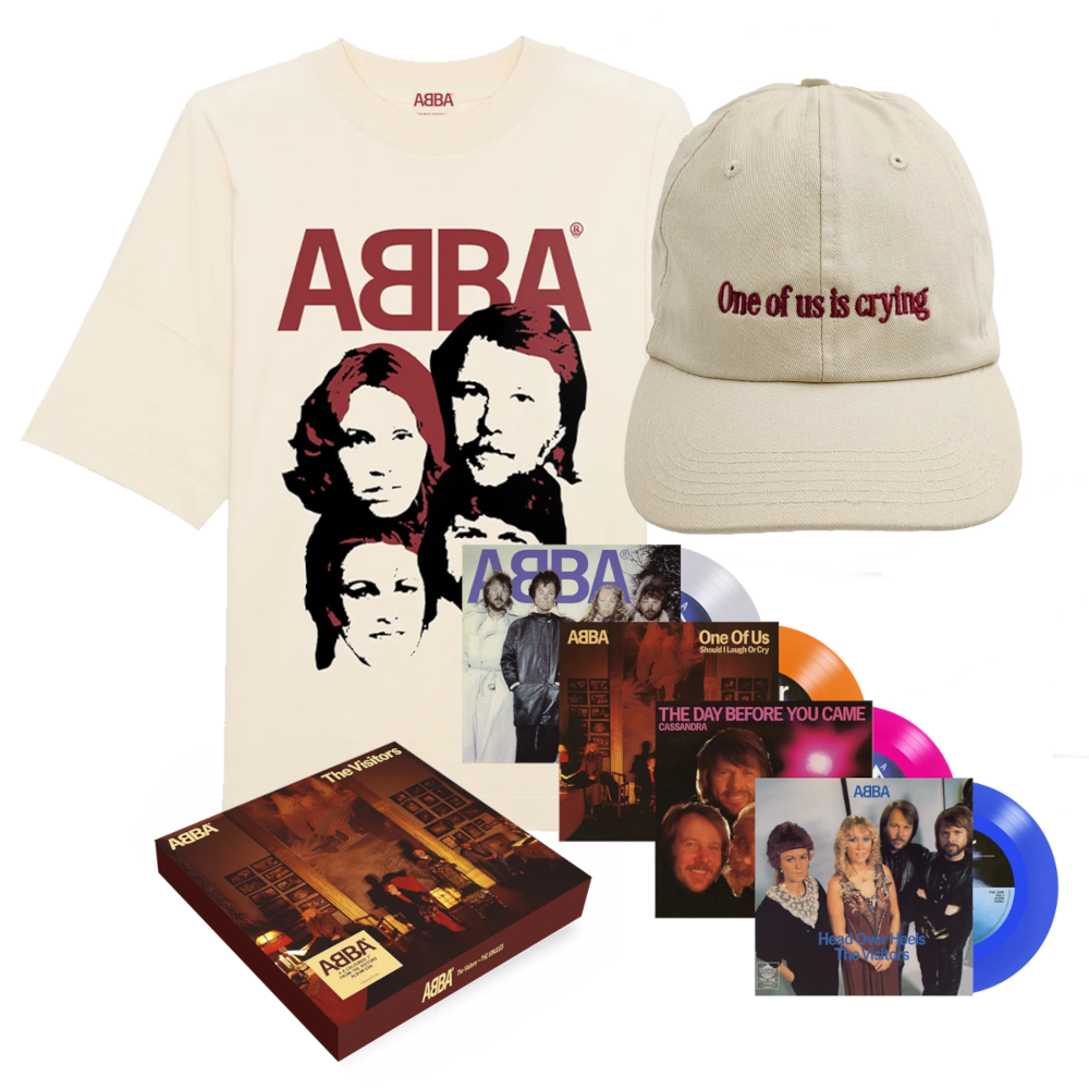 ABBA The Visitors Box + ABBA T-Shirt / XL + Cap Exclusive Limited 4x7" Boxset + T-Shirt + Cap 332793