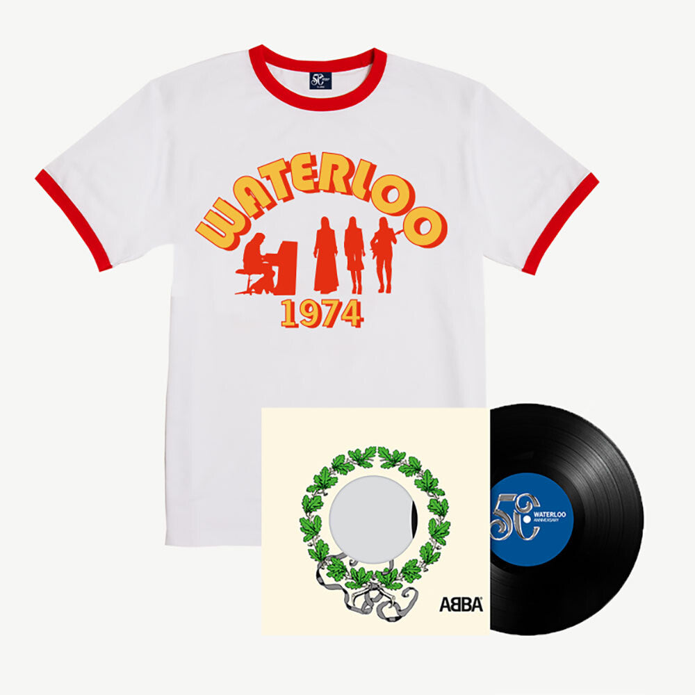 ABBA Waterloo 10" + Ringer T-shirt [Small] 10" Vinyl + Ringer T-Shirt 348337