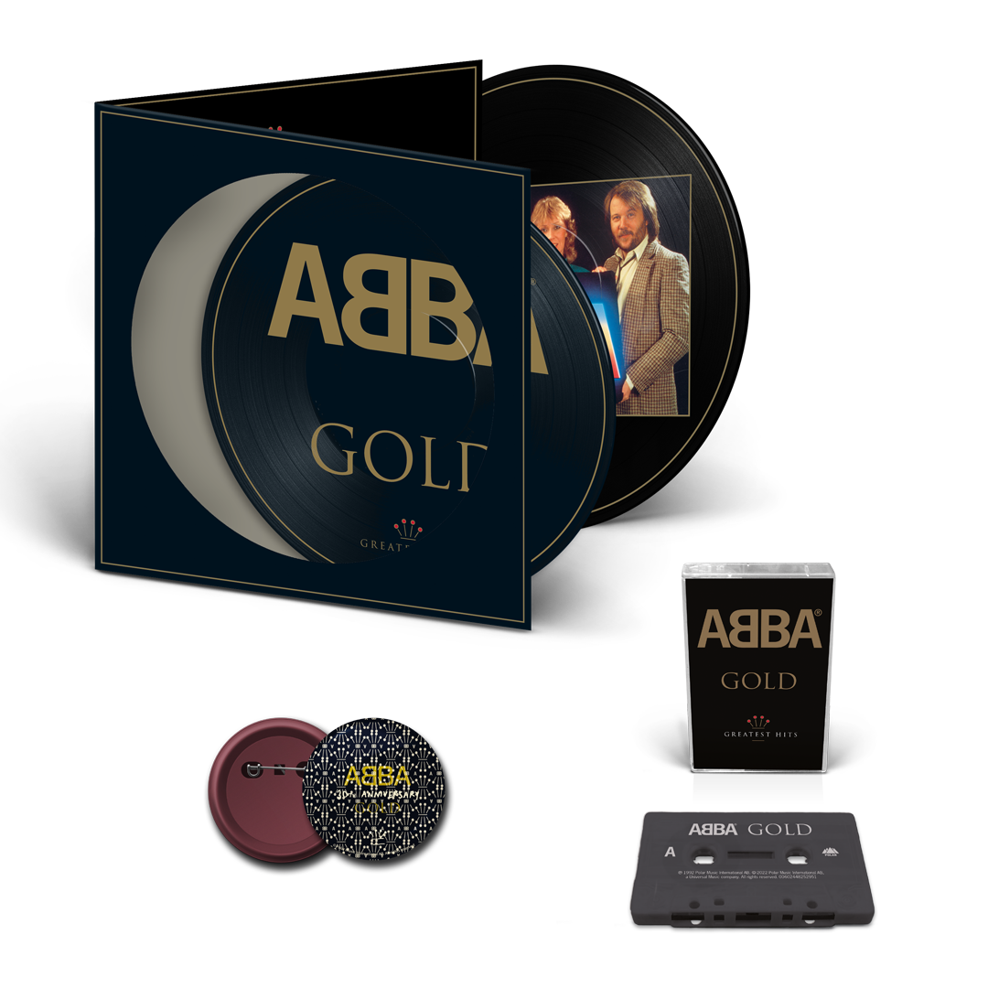 ABBA ABBA Gold Bundle 2LP Picture Disc + Black Cassette + Pin 223176