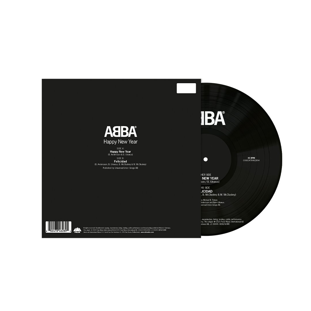 ABBA Happy New Year Exclusive Limited Numbered Zoetrope Vinyl 7" 425934