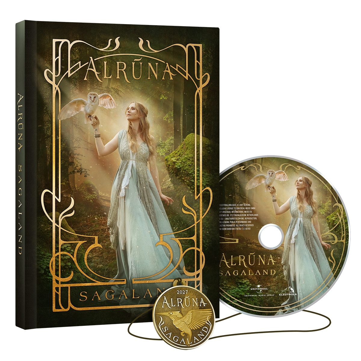 ALRŪNA Sagaland CD Deluxe Buch + Eisvogel Kette 463493