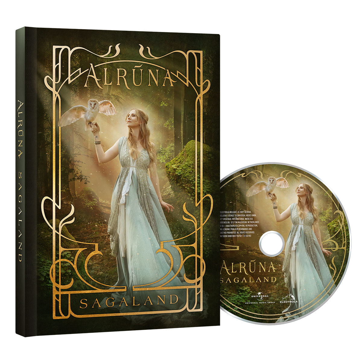 ALRŪNA Sagaland CD Deluxe Buch + Eisvogel Kette 463499