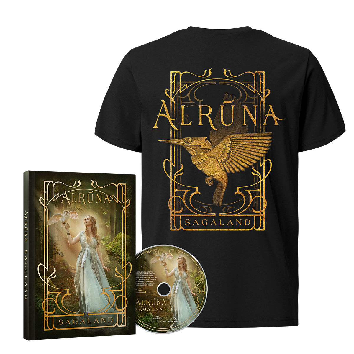 ALRŪNA Sagaland CD Deluxe Buch + T-Shirt 463509