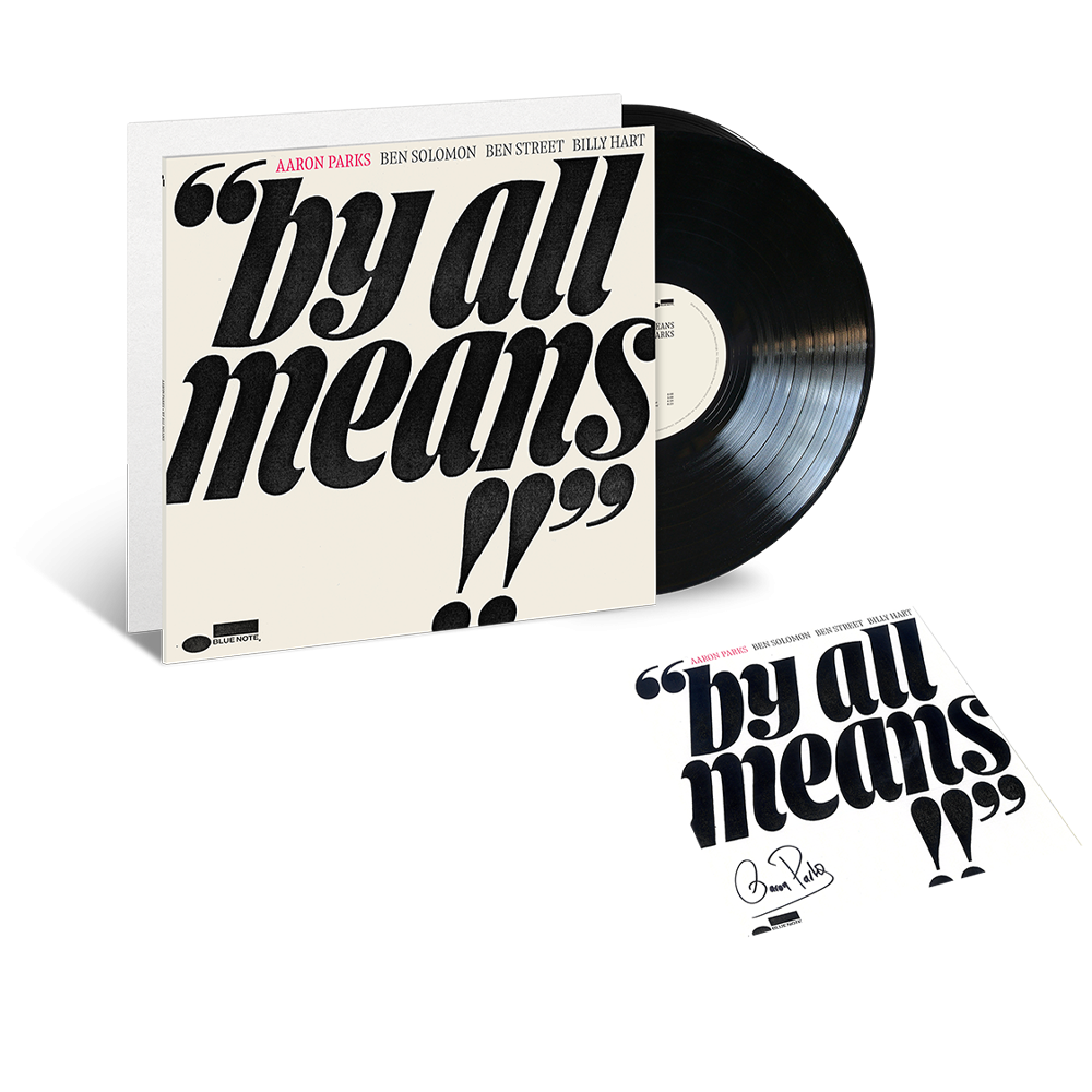 Aaron Parks By All Means Exclusive black 1LP + Signed Art Card + White Label 421680