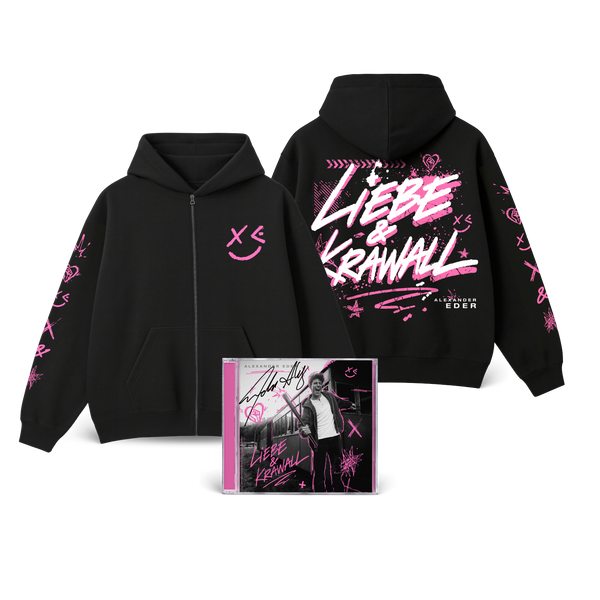 Alexander Eder - Liebe & Krawall (Signierte  CD + Zipper Hoodie Bundle)