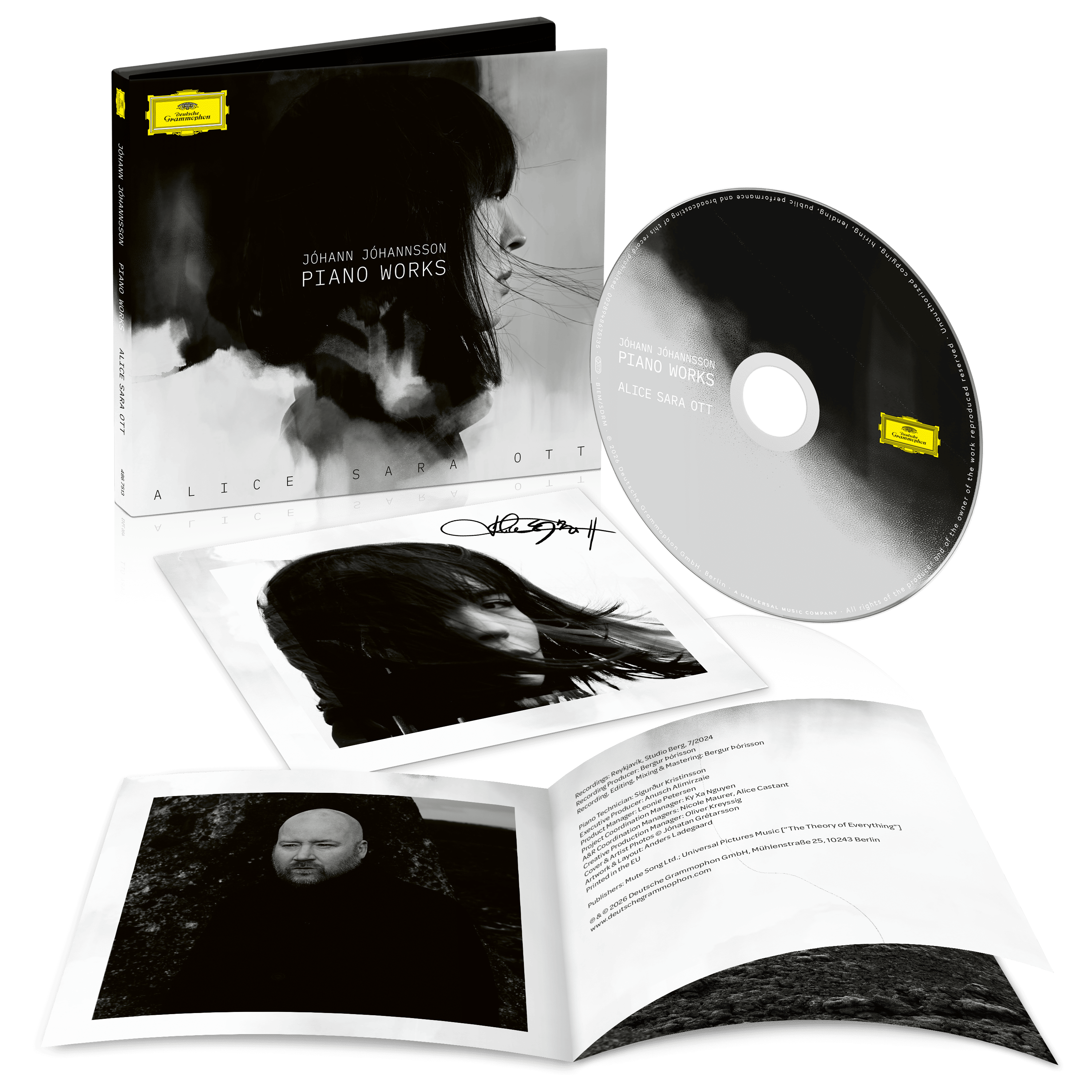 Alice Sara Ott Jóhann Jóhannsson: Piano Works CD + Signierte Artcard 432851