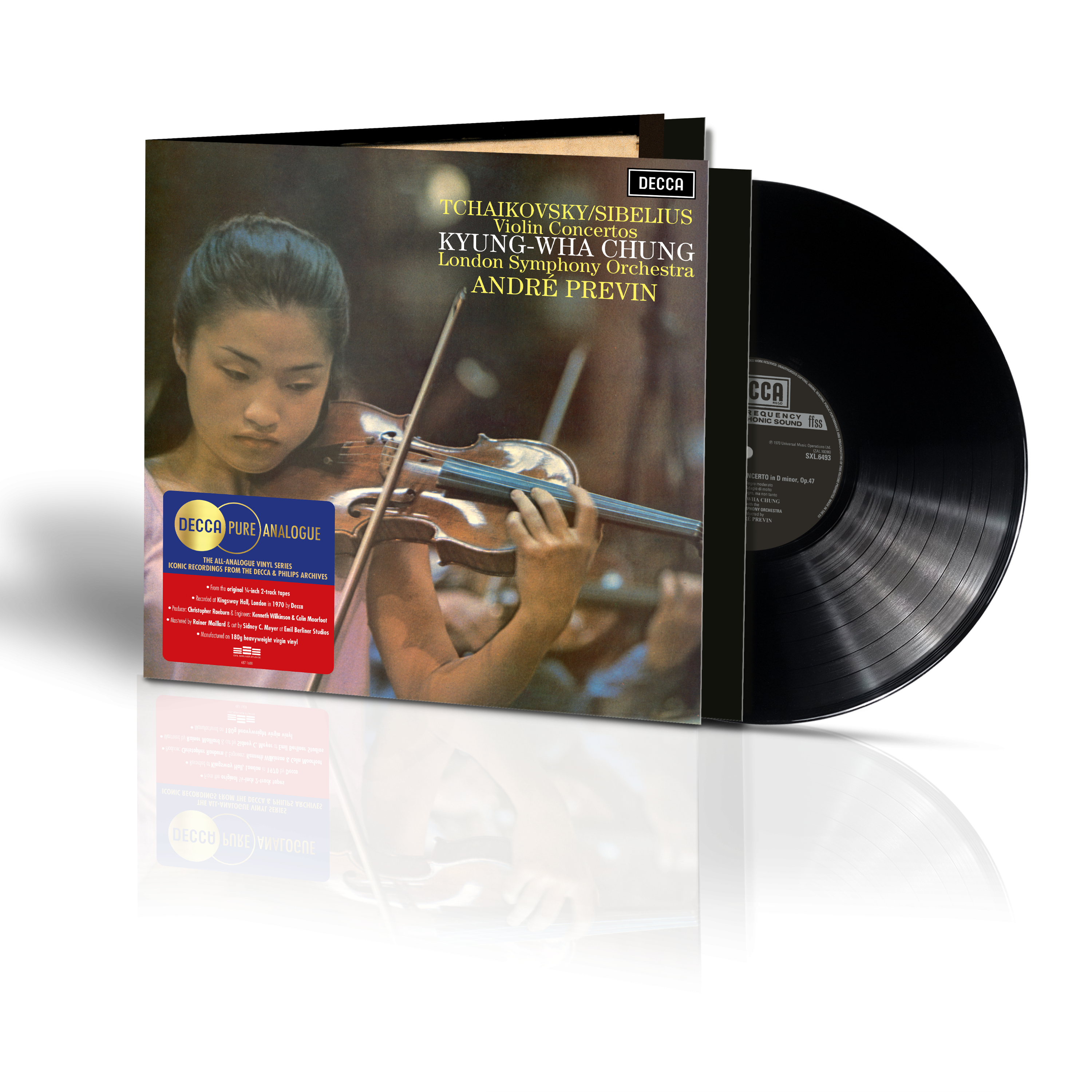 André Previn, Kyung Wha Chung & London Symphony Orchestra Tschaikowski & Sibelius: Violinkonzerte Decca Pure Analogue 449584