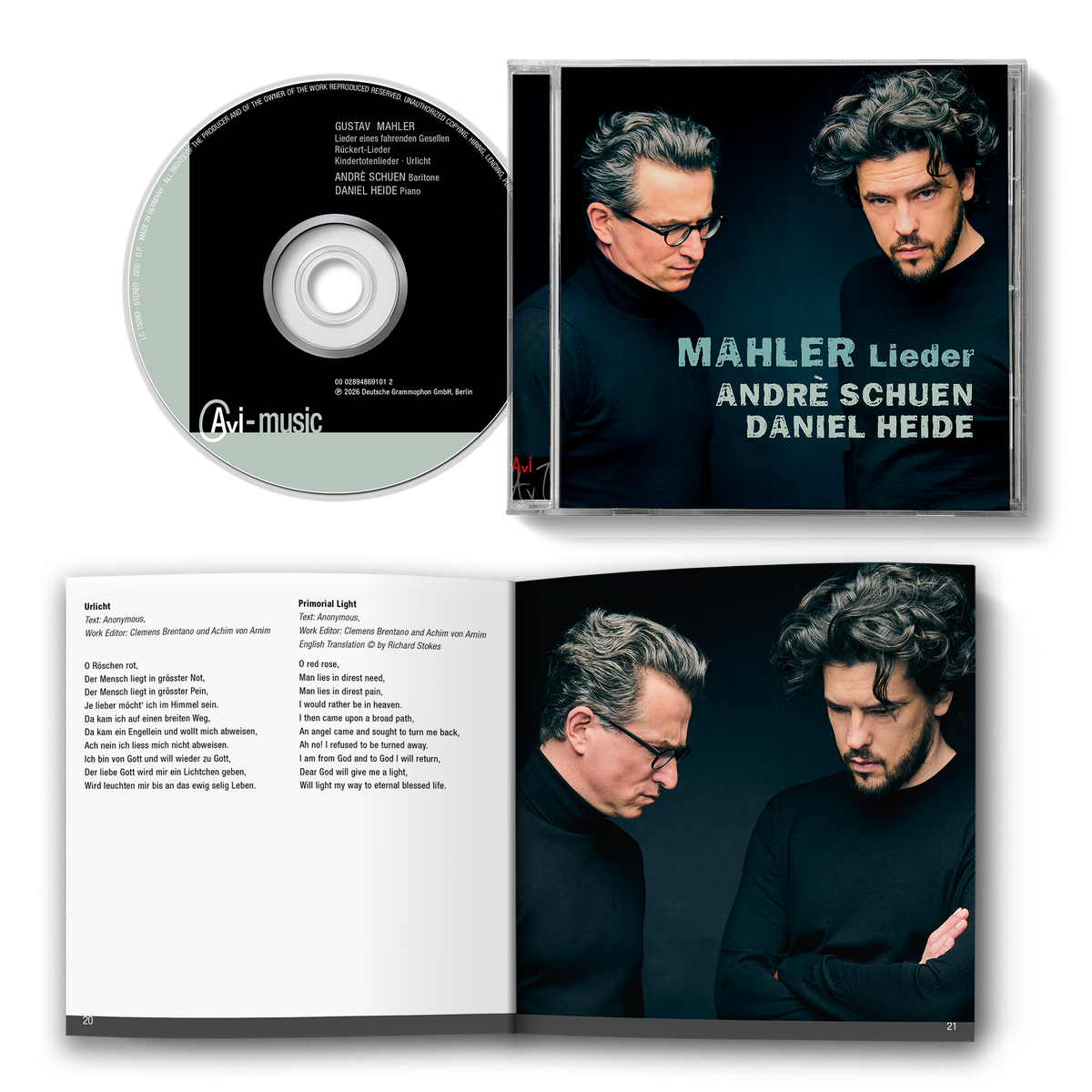 Andrè Schuen & Daniel Heide Mahler: Lieder 1CD 463137