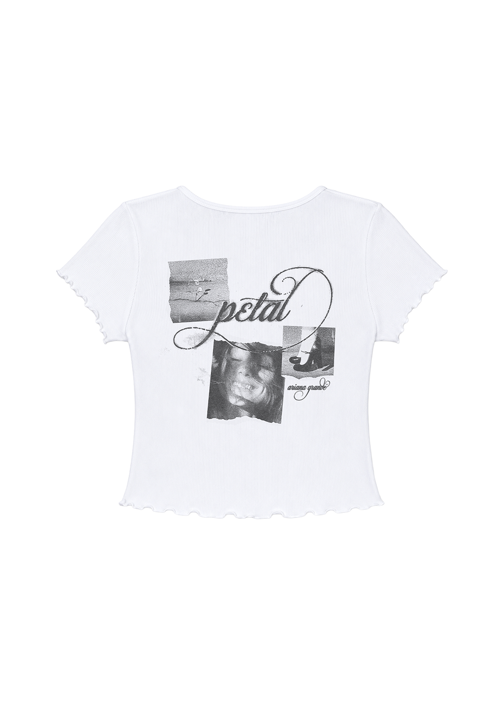Ariana Grande petal ripped photo baby tee T-Shirt 456087