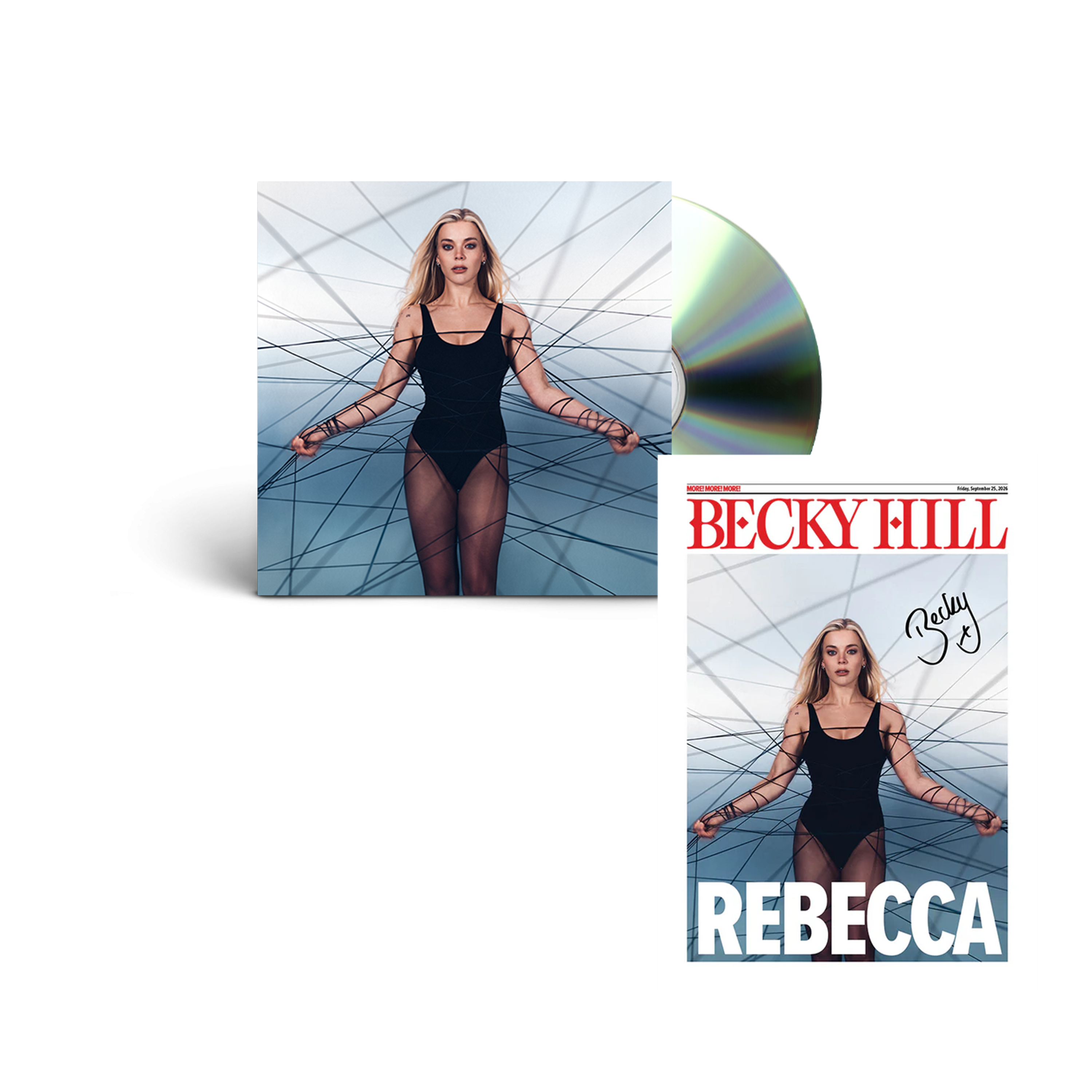 Becky Hill REBECCA CD + Signed Art Card 448022