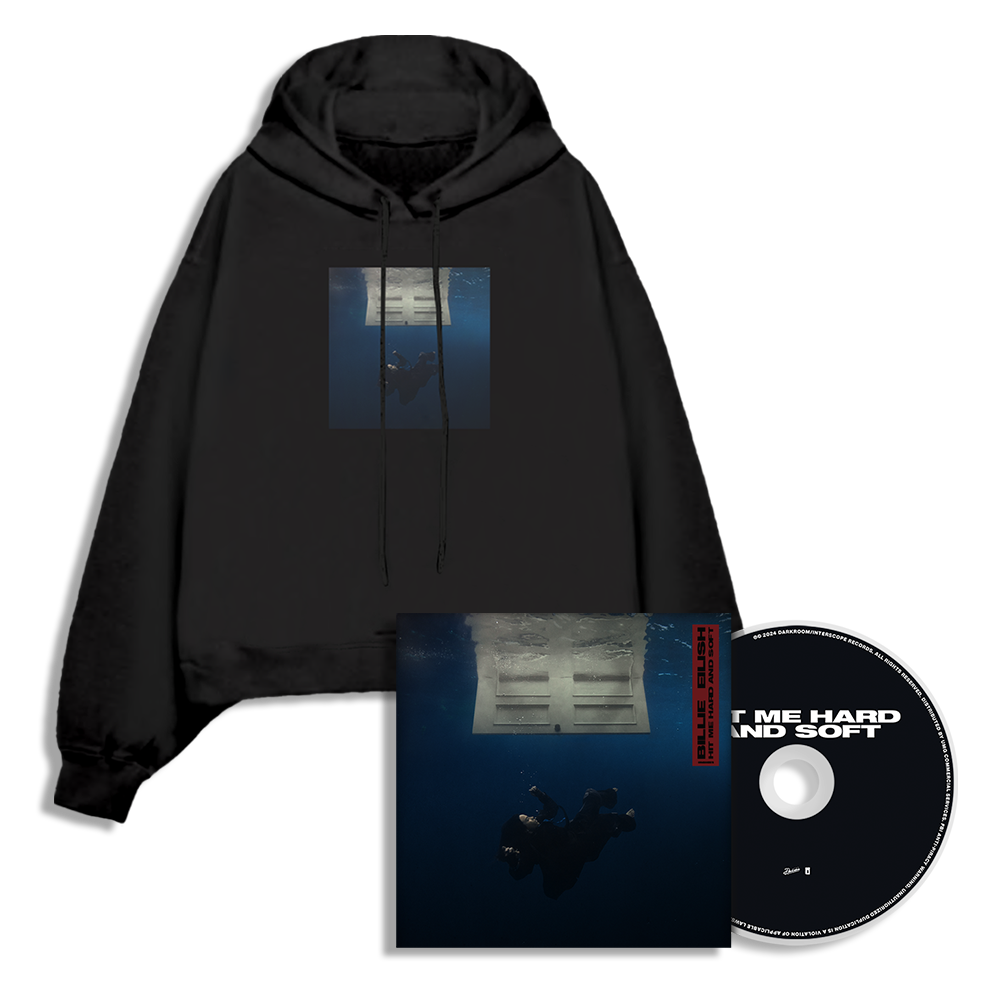 Billie Eilish HIT ME HARD AND SOFT Standard CD + Black Album Hoodie Bundle 357175