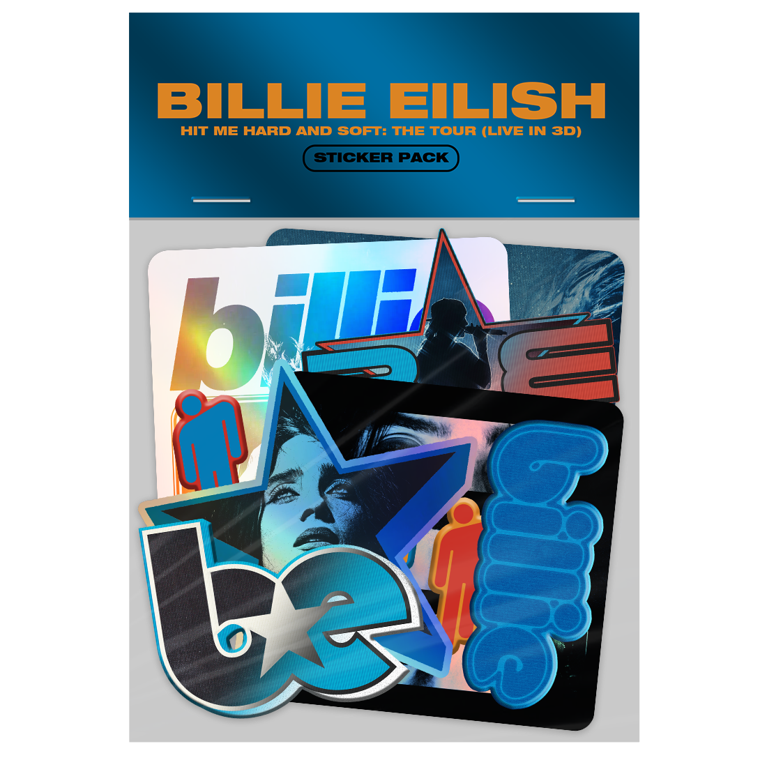 Billie Eilish Live in 3D Sticker Pack Aufkleber 441971