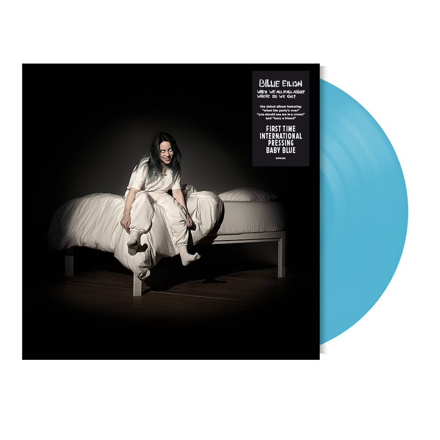 Billie Eilish WHEN WE ALL FALL ASLEEP, WHERE DO WE GO? [first INTL pressing in baby blue] Vinyl 440019