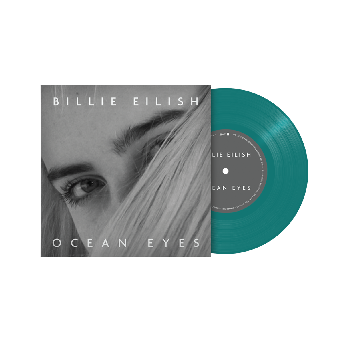 Billie Eilish ocean eyes 7" Etched Vinyl  [Translucent Turquoise] 422214