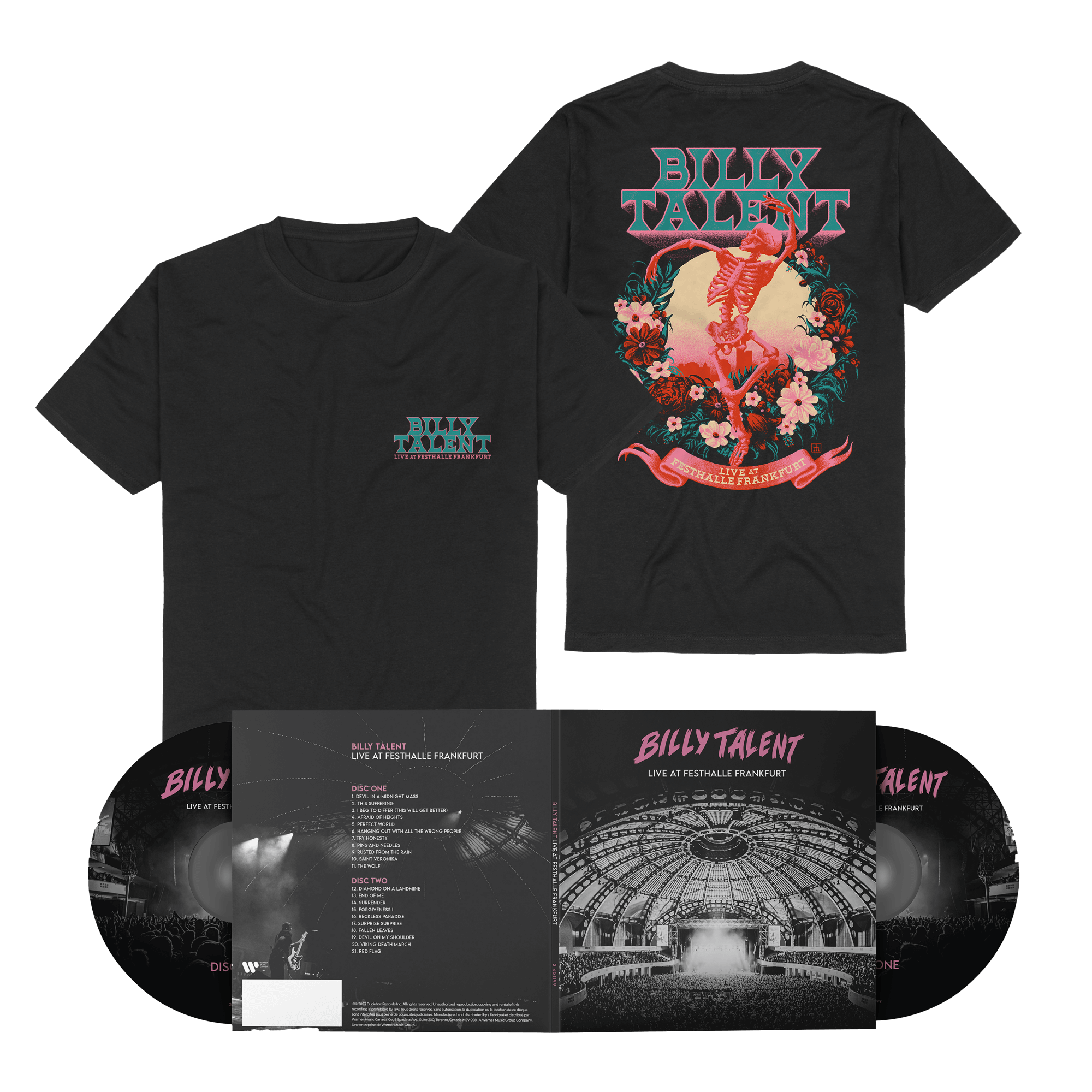 Billy Talent Live at Festhalle Frankfurt 2CD + T-Shirt 302290