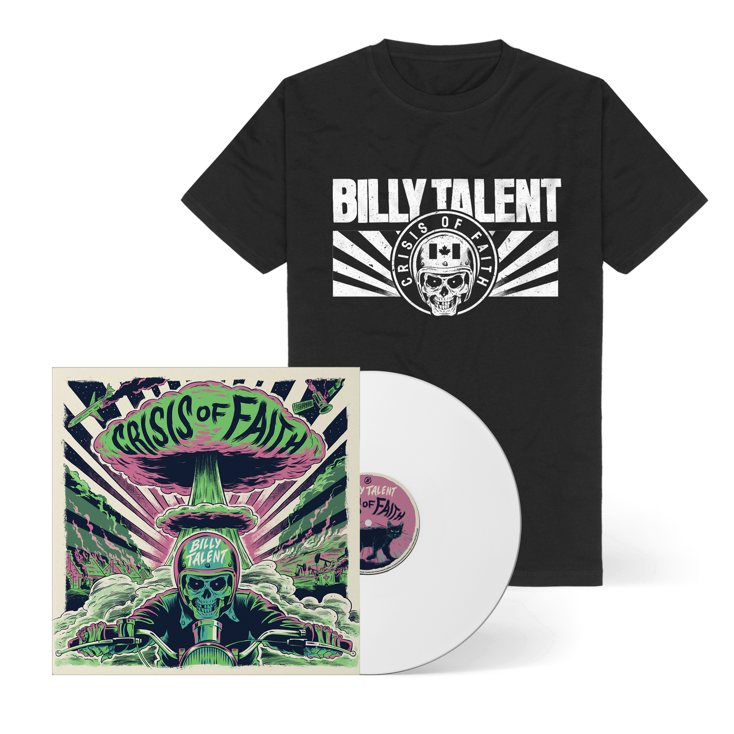 Billy Talent Crisis Of Faith Ltd. White LP + T-Shirt 38789