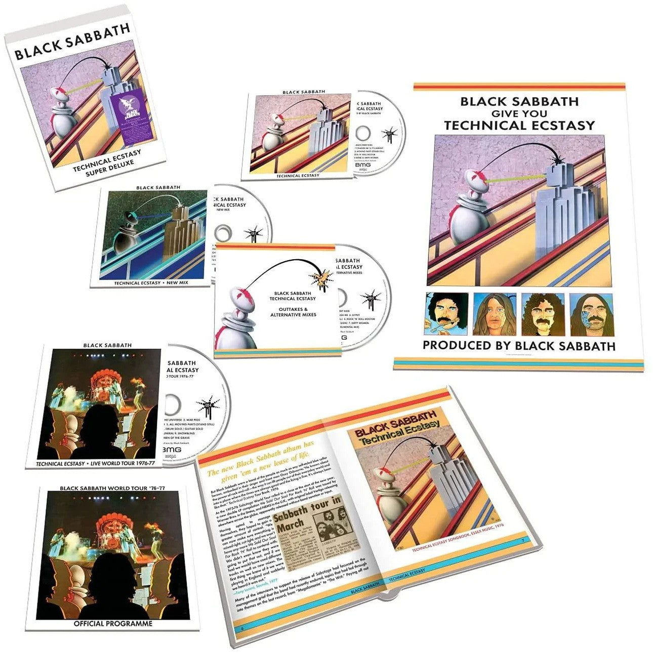Black Sabbath Technical Ecstasy Super Deluxe Box Set 4CD 414590