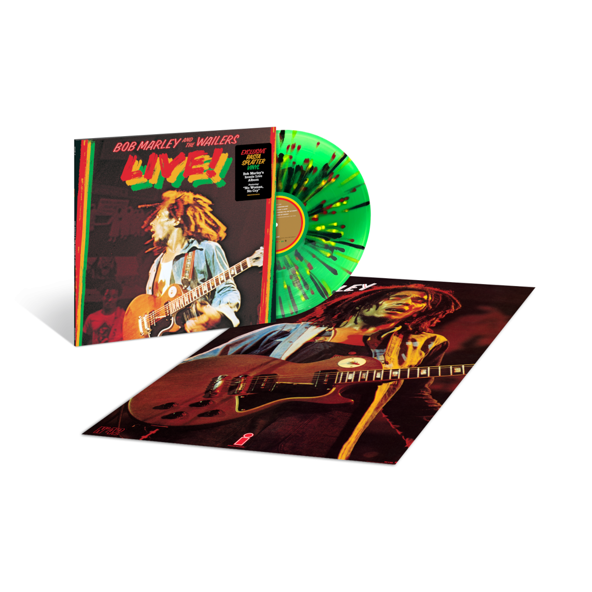 Bob Marley Live (50th Anniversary) Exclusive Limited Green Splatter Vinyl LP 431056
