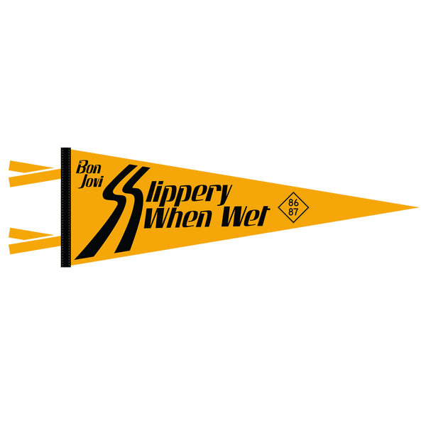 Bon Jovi - Slippery When Wet Pennant (Flagge)
