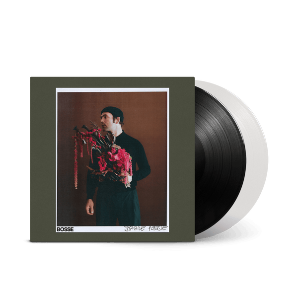 Bosse - Stabile Poesie - 2LP (signiert + limitiert) (Schwarzes & crystal clear Bio-Vinyl, 12 Songs + 8 Live Songs)