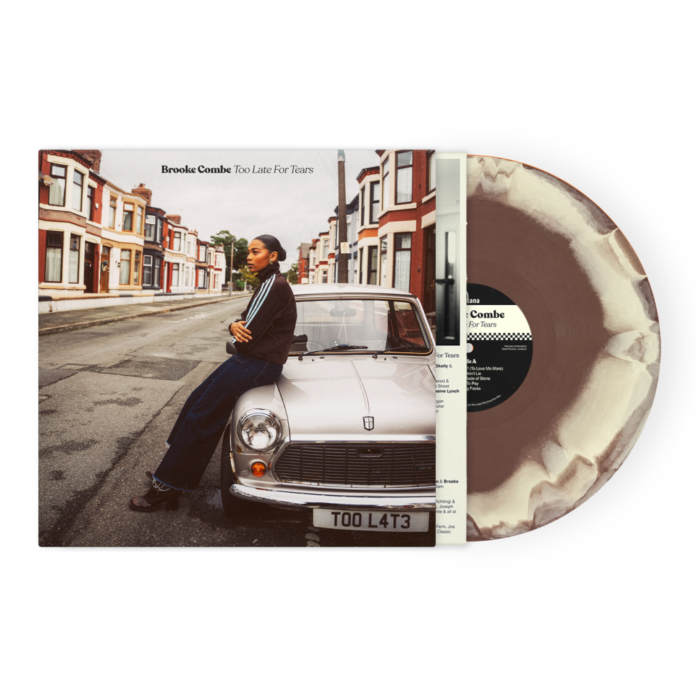 Brooke Combe Too Late For Tears Exclusive Limited Edition Brown & Cream Swirl + Signed Card 463613
